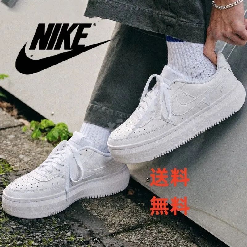 ナイキNike Court Vision 1 Alta 滑り止め 軽量 女性 ホワイト【並行輸入品】