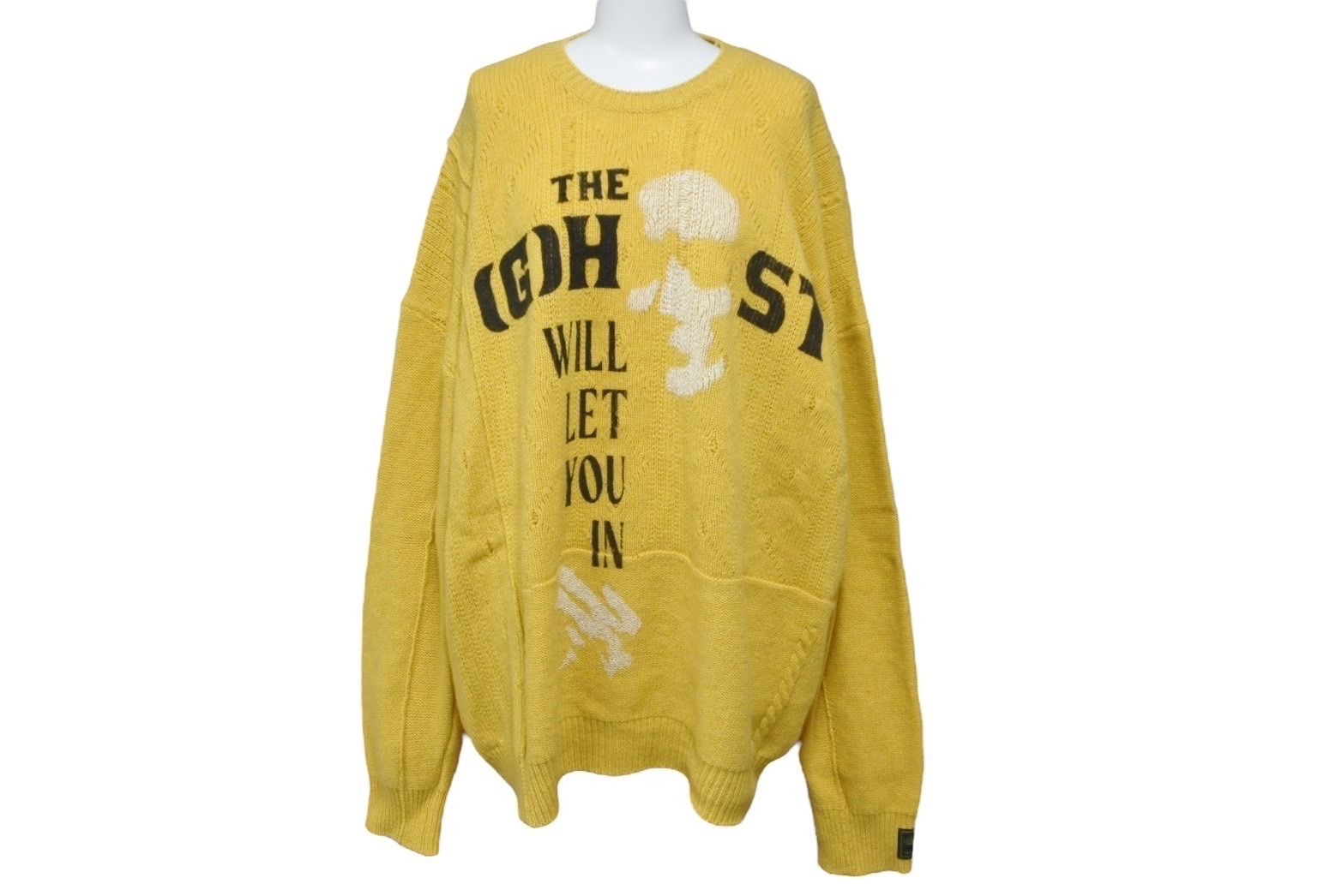 ラフシモンズ22aw
スケルトンキーチェーン RAF SIMONS 22AW Loose Fit Cropped Jacquard RS Knit @rafsimons 詳細