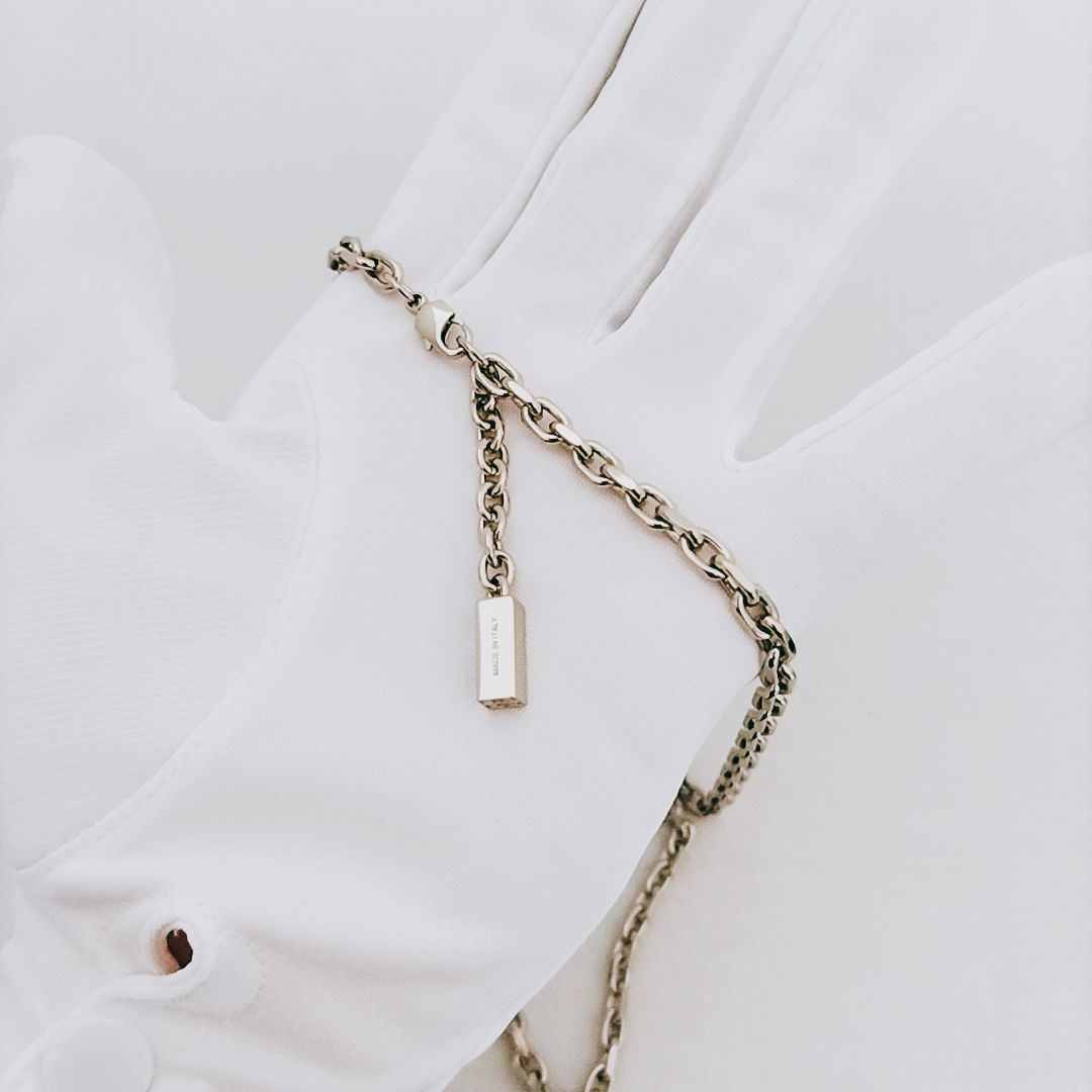 【新品未使用】GIVENCHY U ロック メタル ネックレス チェーン 新品未使用】GIVENCHY U ロック メタル ネックレス チェーン