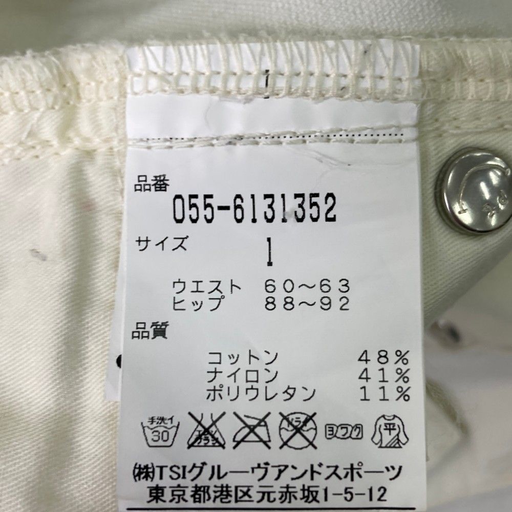 サイズ：1 PEARLY GATES パーリーゲイツ ストレッチパンツ ホワイト系