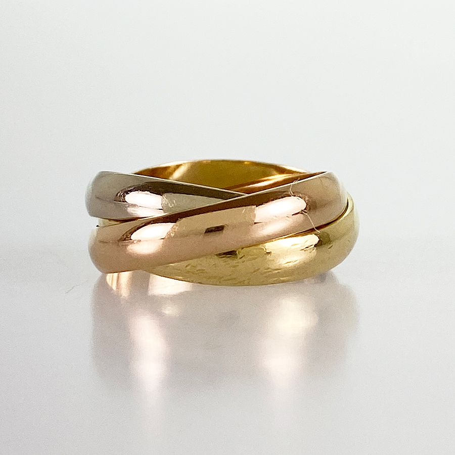 カルティエ Cartier トリニティ MM K18YG 9.5号(49-50) リング ss