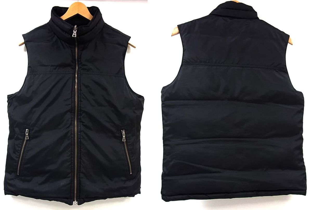 バーバリーブラックレーベルリバーシブル ダウンベスト チェック柄