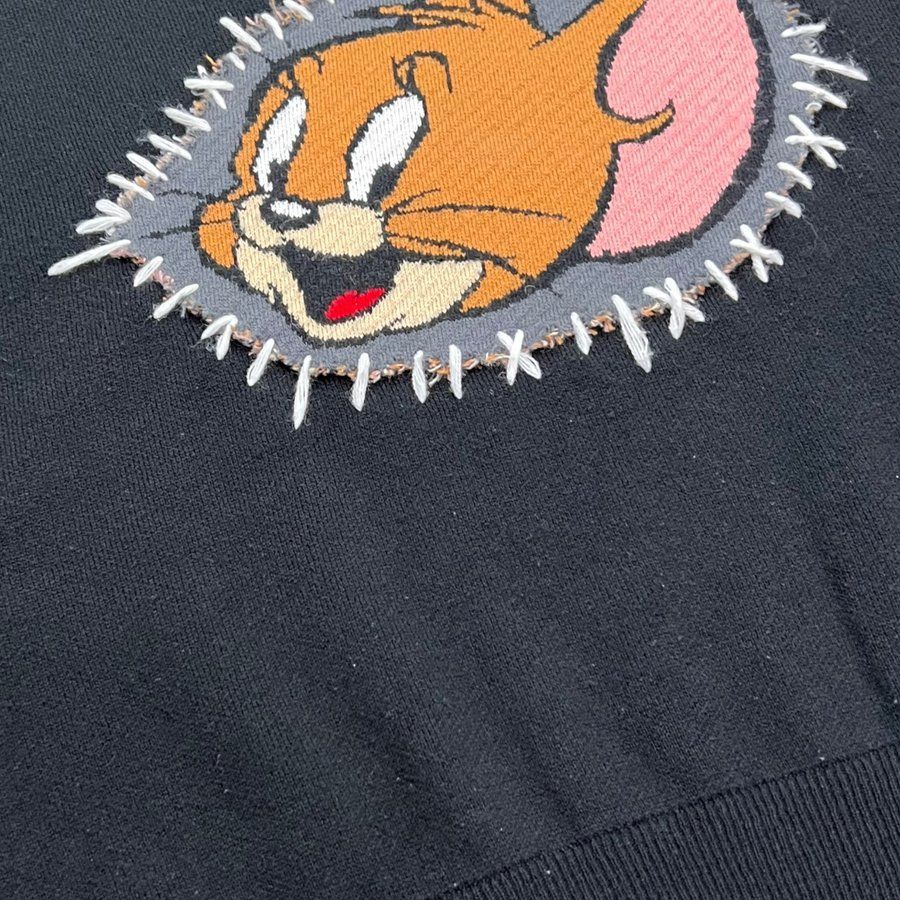 Candy stripper tom and jerry patch ニット 2