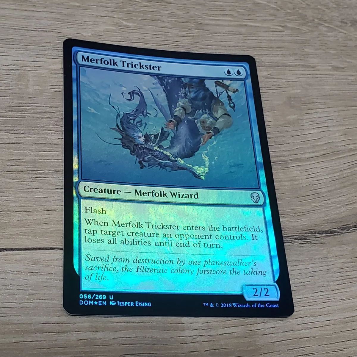 MTG マーフォークのペテン師 foil Foil】《マーフォークのペテン師/Merfolk Trickster》[DOM] 青U