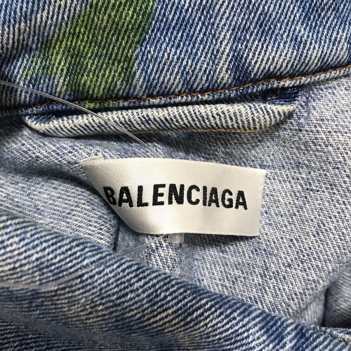 BALENCIAGA(バレンシアガ) Gジャン サイズ34 S メンズ - 625993TDW15 ライトブルー×ライトグリーン  春・秋物/リーフフラワー柄 - メルカリ