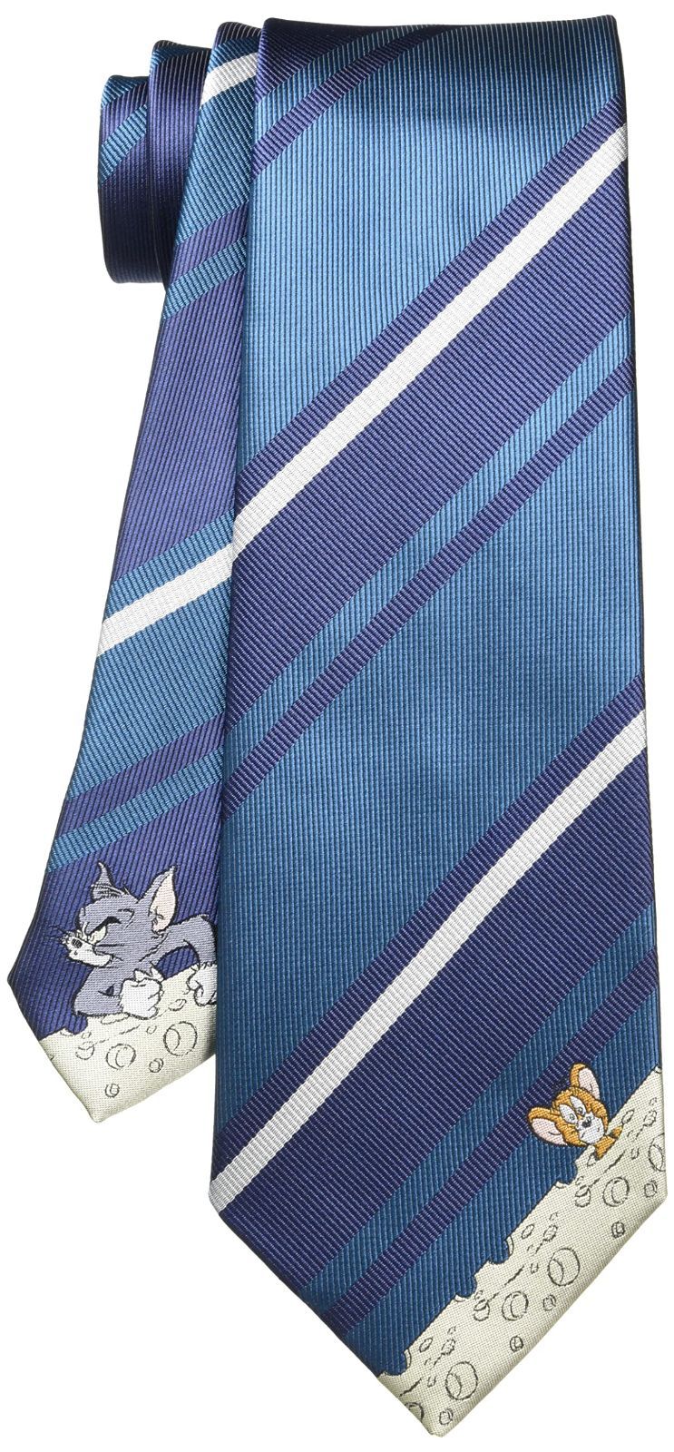 T-J 000001-003 ターコイズ1 ストライプ1 ネクタイ 標準 トムとジェリー フローレンスペック