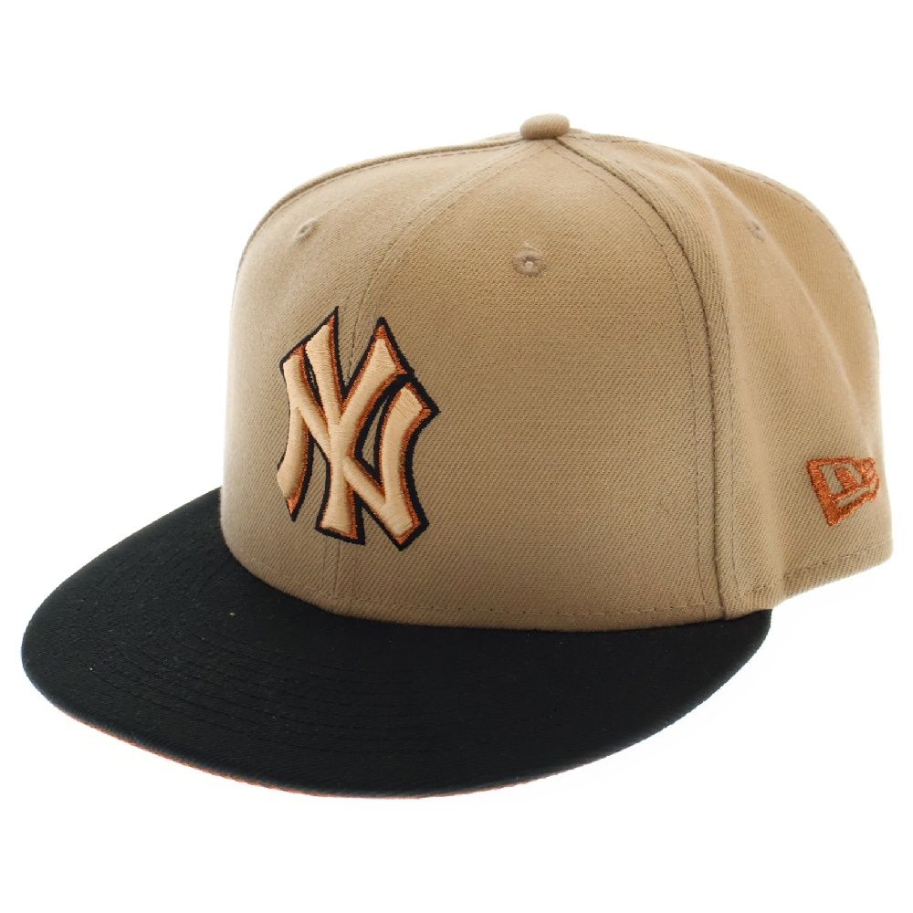 NEW ERA (ニューエラ) New York Yankees 59FIFTY SUBWAY SERIES ニューヨークヤンキース サブウェイシリーズ ベースボールキャップ ブラウン/ブラック