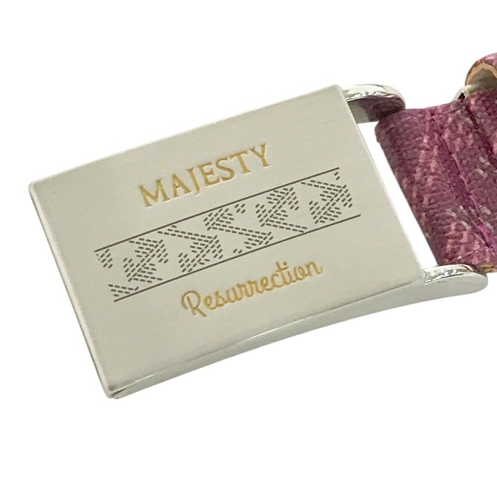RESURRECTION レザレクション ×MAJESTY バックルベルト 総柄 ピンク系