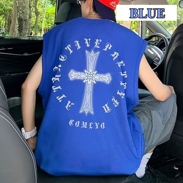 在庫限り】クロスバック タンクトップ メンズ ビッグシルエット - メルカリ