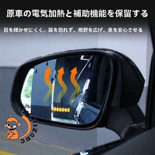 24年 トヨタ アルファード ヴェルファイア 40系 大視野ブルーミラー 流れるウインカー ヒーター 防眩 左右セット