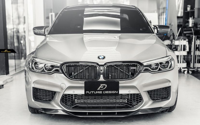 FUTURE DESIGN BMW 5シリーズ F90 M5 前期 フロントバンパー用 リップスポイラー DryCarbon 本物ドライカーボン エアロ カスタム
