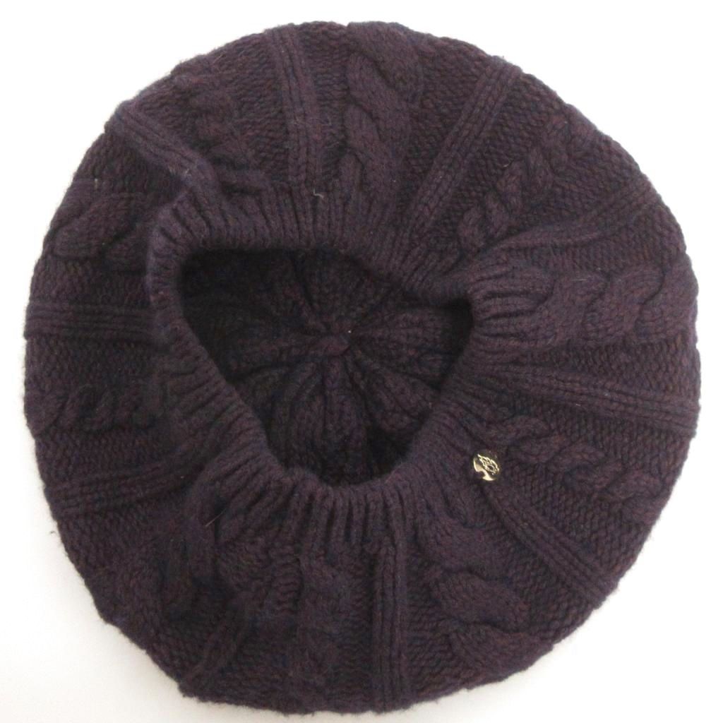 ヘレンカミスキー ベージュ カシミヤ100%ニット ベレー帽