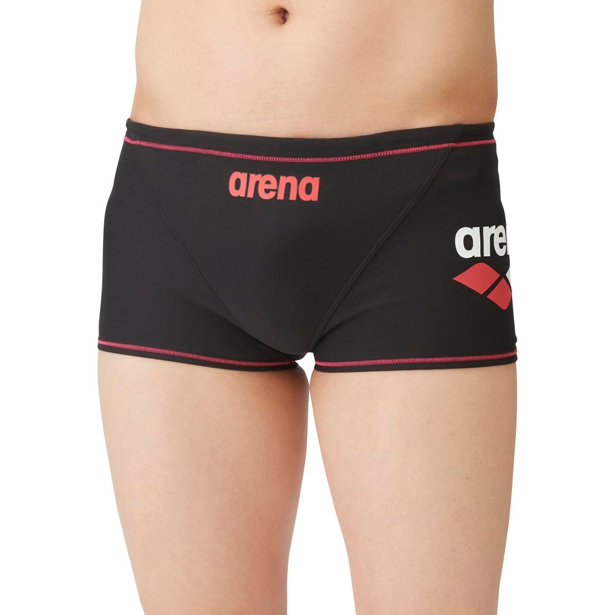 [アリーナ] 競泳水着 トレーニング用 メンズ 【TOUGHSUIT】 Lサイズ 水泳 スイミング 耐久性 練習用 トレーニング向け SAR-4104 [ブラック×レッド(BKRD)] [L] [SAR-4104]