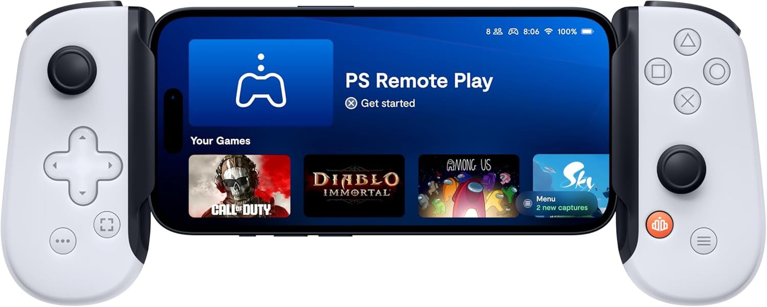 BACKBONE One バックボーン ワン PlayStaionデザイン ( Lightning ) 【 PlayStation 公式ライセンス商品】 | iPhone | スマートフォン向け ゲーム コントローラー | PS リモートプレイ