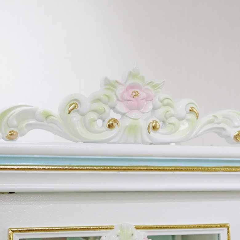 ロココ調 アンティーク ホワイトクラシック キャビネット 楽天市場】キャビネット ロココ調家具 アンティーク調 ブック