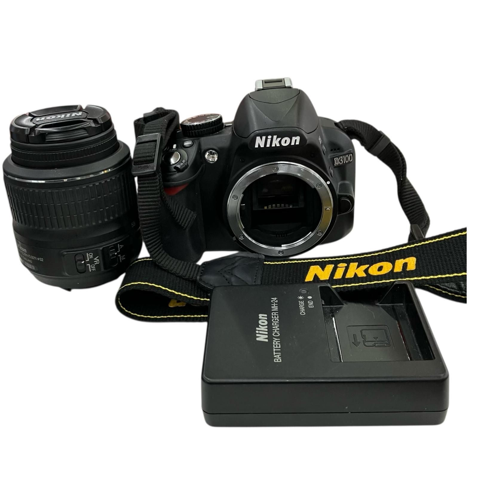 186000 動作 済み Nikon ニコン デジタル一眼レフ D3100 ブラック
