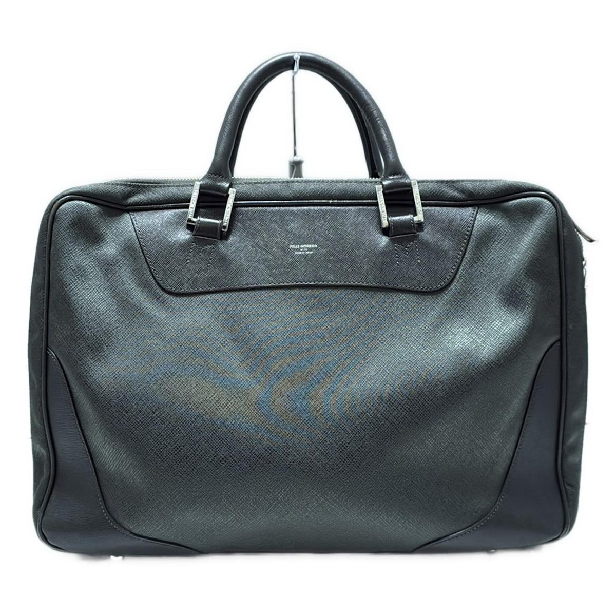 pelle morbida ペッレモルビダ ビジネスバッグ - ダークグリーン×黒 本体ロックなし レザー