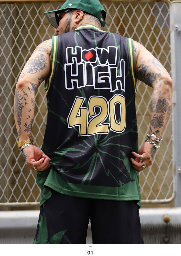 HOW HIGH ノースリーブ メンズ 黒 ハウ ハイ 映画 ビー・バッド