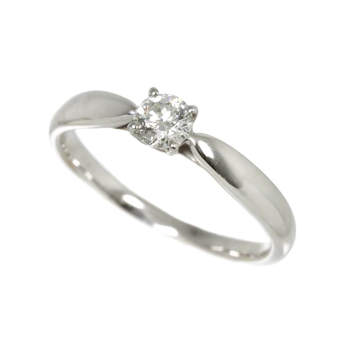 ティファニー　ミルグレインプラチナダイヤリング9号 ティファニー ミルグレインプラチナダイヤリング9号 TIFFANY&Co