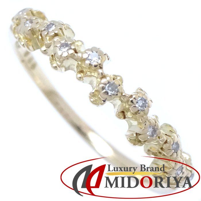 AHKAH BBリング 10号 K18イエローゴールド/ダイヤ AHKAH ゴールドリング AHKAH BBリング 10号 K18イエローゴールド