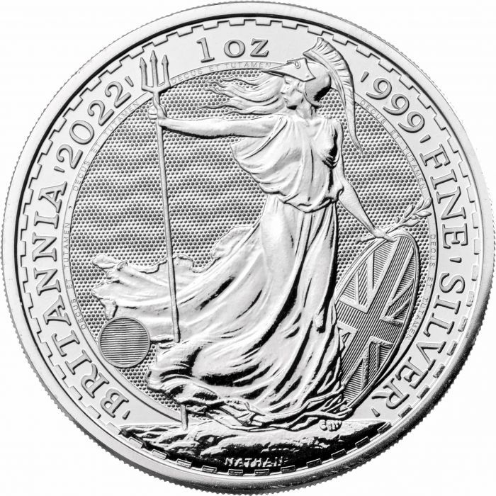2022年 ブリタニア銀貨 1オンス 純銀 保証書・カプセル付き] 2022年 (新品) イギリス「ブリタニア」純銀 1