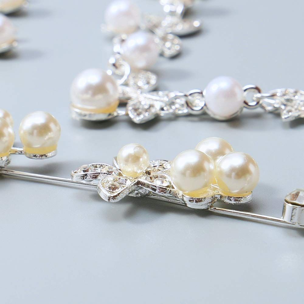 数量 ティアラ ネックレス ピアス 3点セット レディース