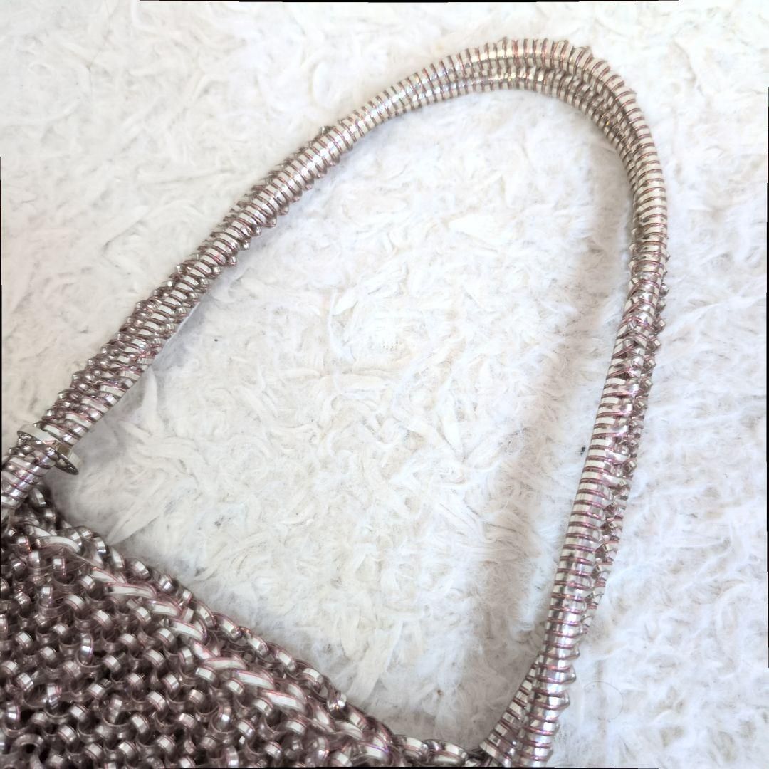 ANTEPRIMA アンテプリマ スター＆フラワービジュー付きワイヤーバッグ パーティー ハンドバッグ 結婚式 二次会 式典 セレモニー 星 花 パーティーバッグ