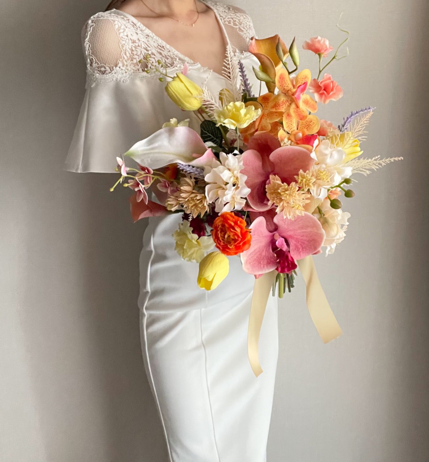ウェディングブーケ＆ブートニア☆アーティフィシャルフラワー