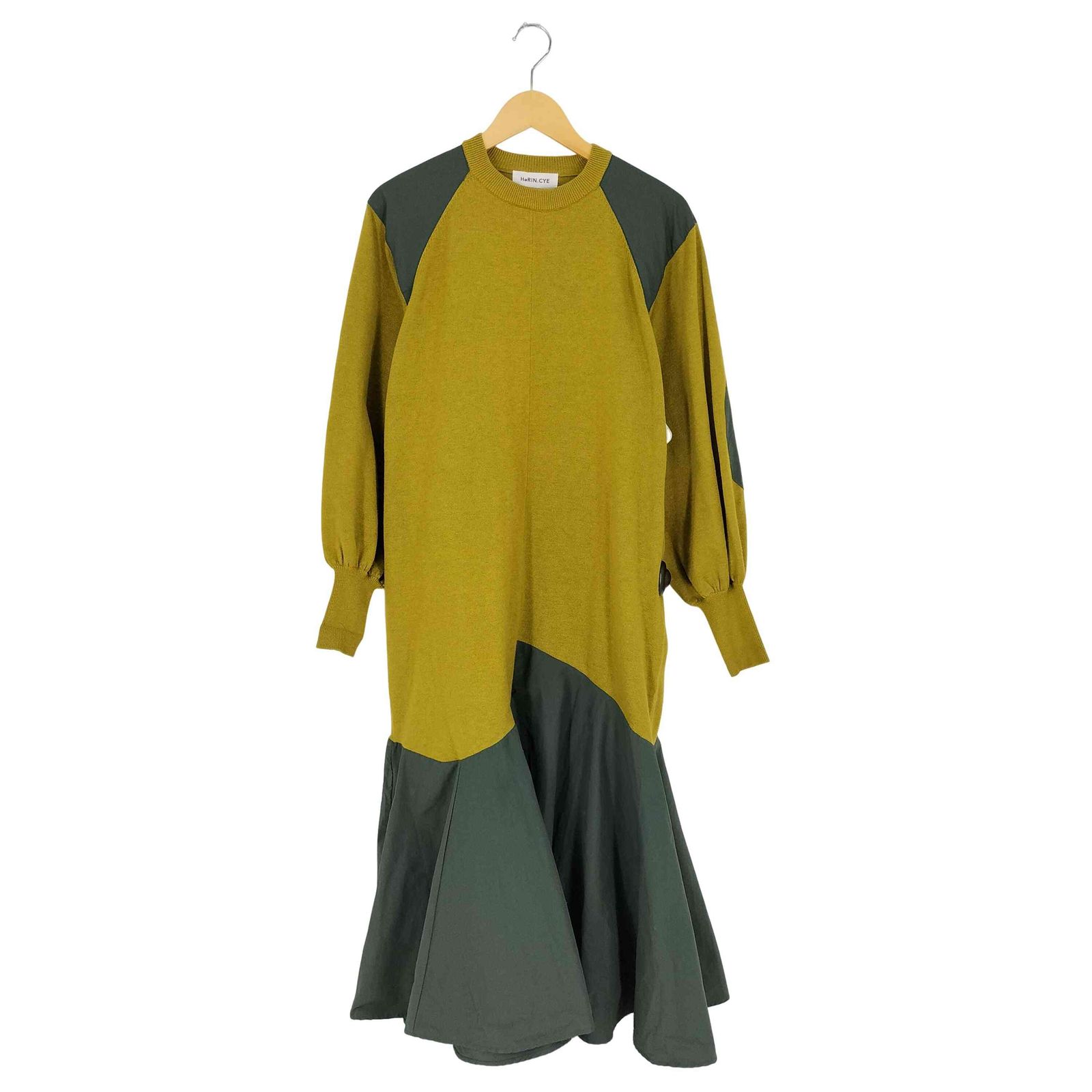 ヘリンドットサイ HeRIN.CYE Elbow patch knit one－piece エルボー 