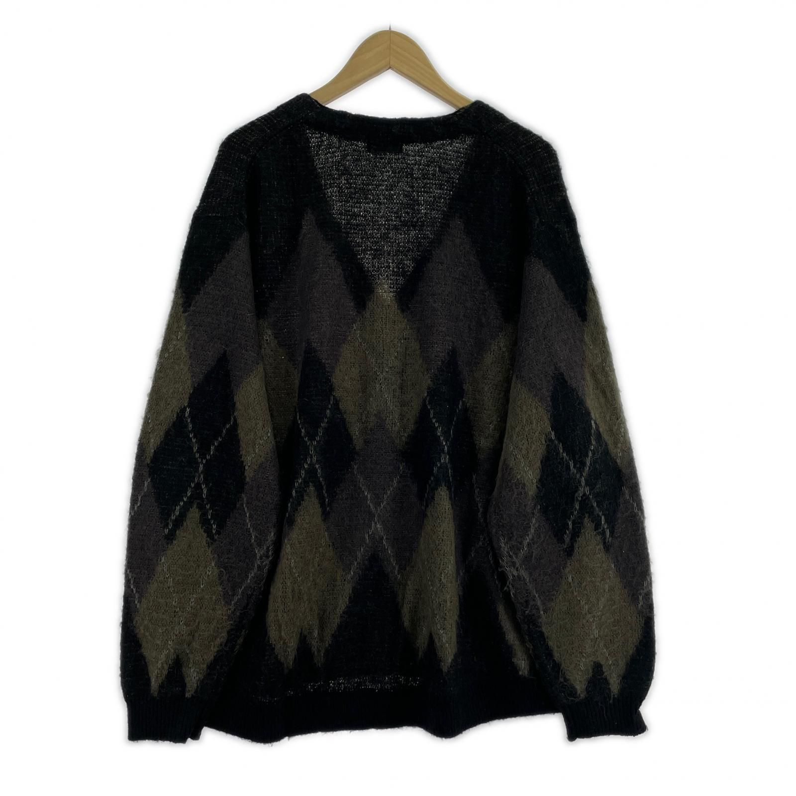 LAD LAD MUSICIAN 24AW ARGYLEカーディガン YELLOW 新品 MUSICIAN 24AW 