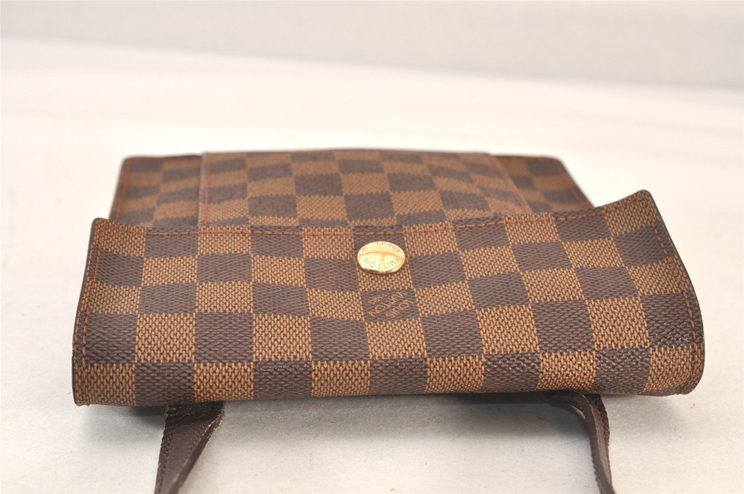 美品 ルイヴィトン ダミエ ピムリコ ショルダーバッグ ポシェット ブラウン LOUIS VUITTON ルイヴィトン ダミエ ピムリコ ショルダークロス