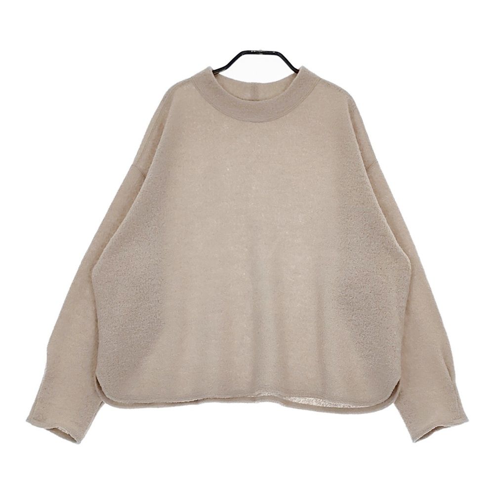 JURGEN LEHL J0144UB701 梨地ワイドモックネックカットソー 定価37400円 ニット 24AW ベージュ レディース ヨーガンレール 5-0415T♪