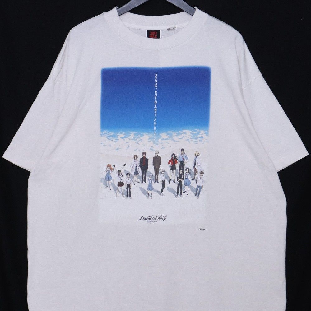 未使用 SAINT MICHAEL EV SS TEE XLサイズ ホワイト ブルー SM