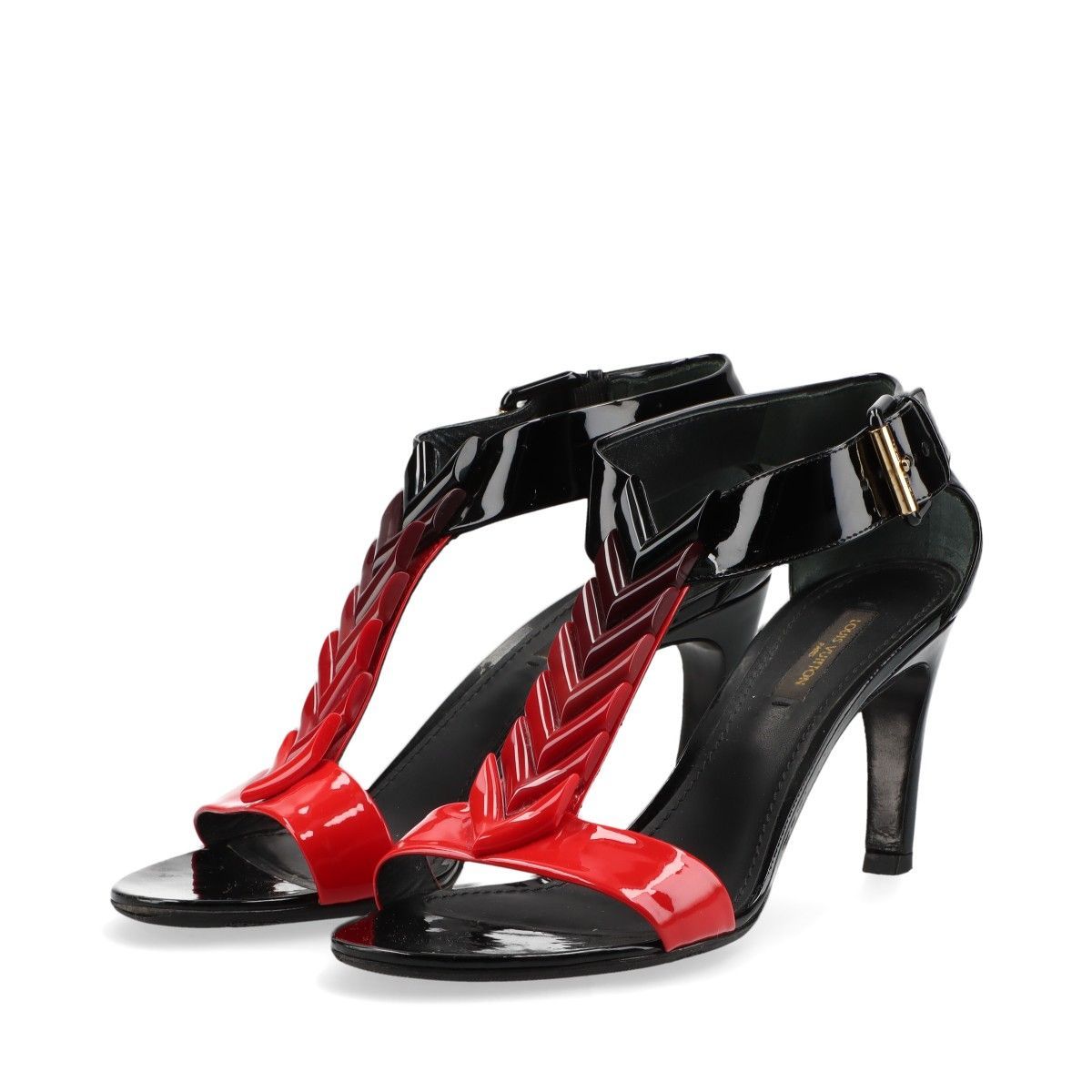 ルイヴィトン サンダル 38 新品未使用 レッド 赤 半額以下 LOUIS