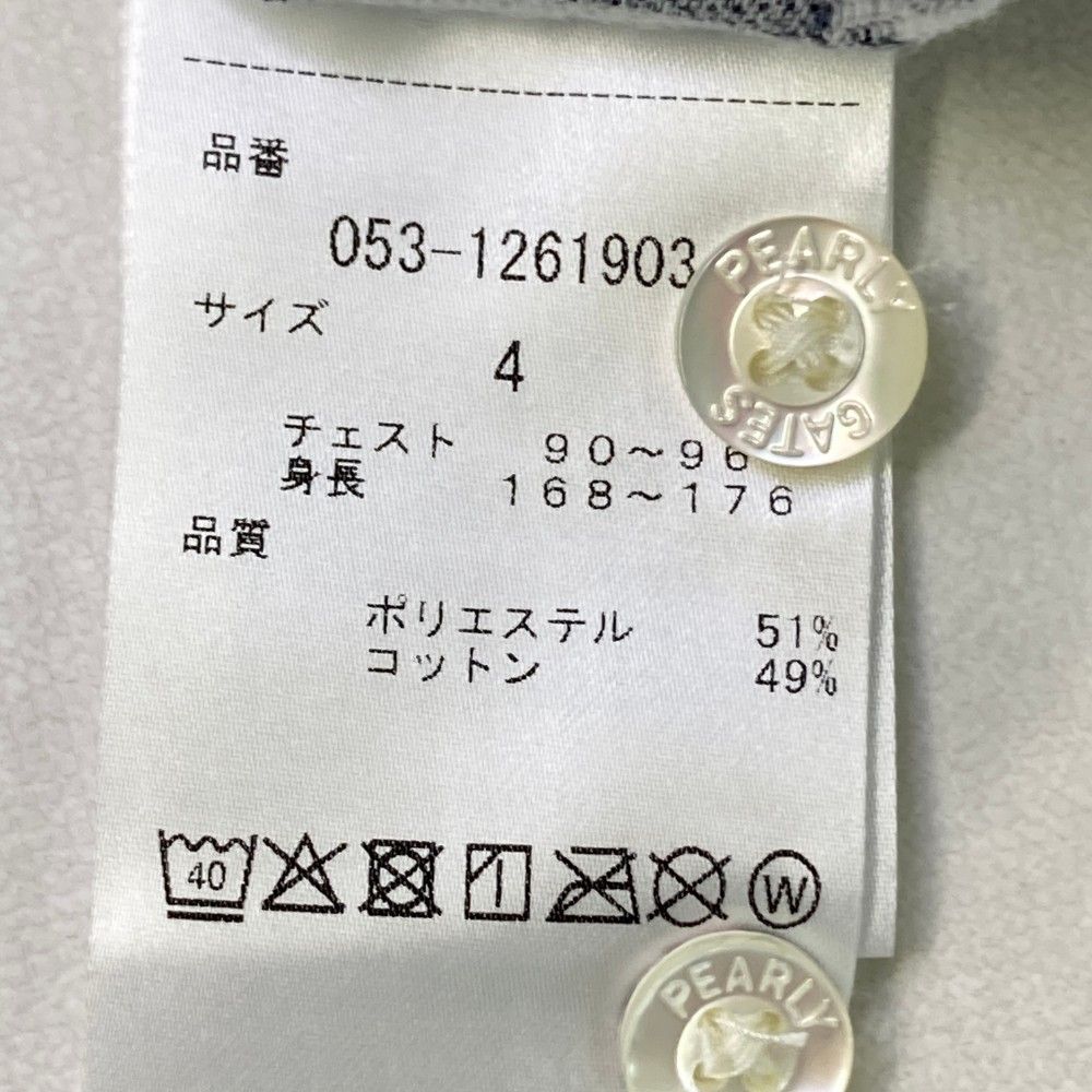 サイズ：4 PEARLY GATES パーリーゲイツ 長袖ポロシャツ