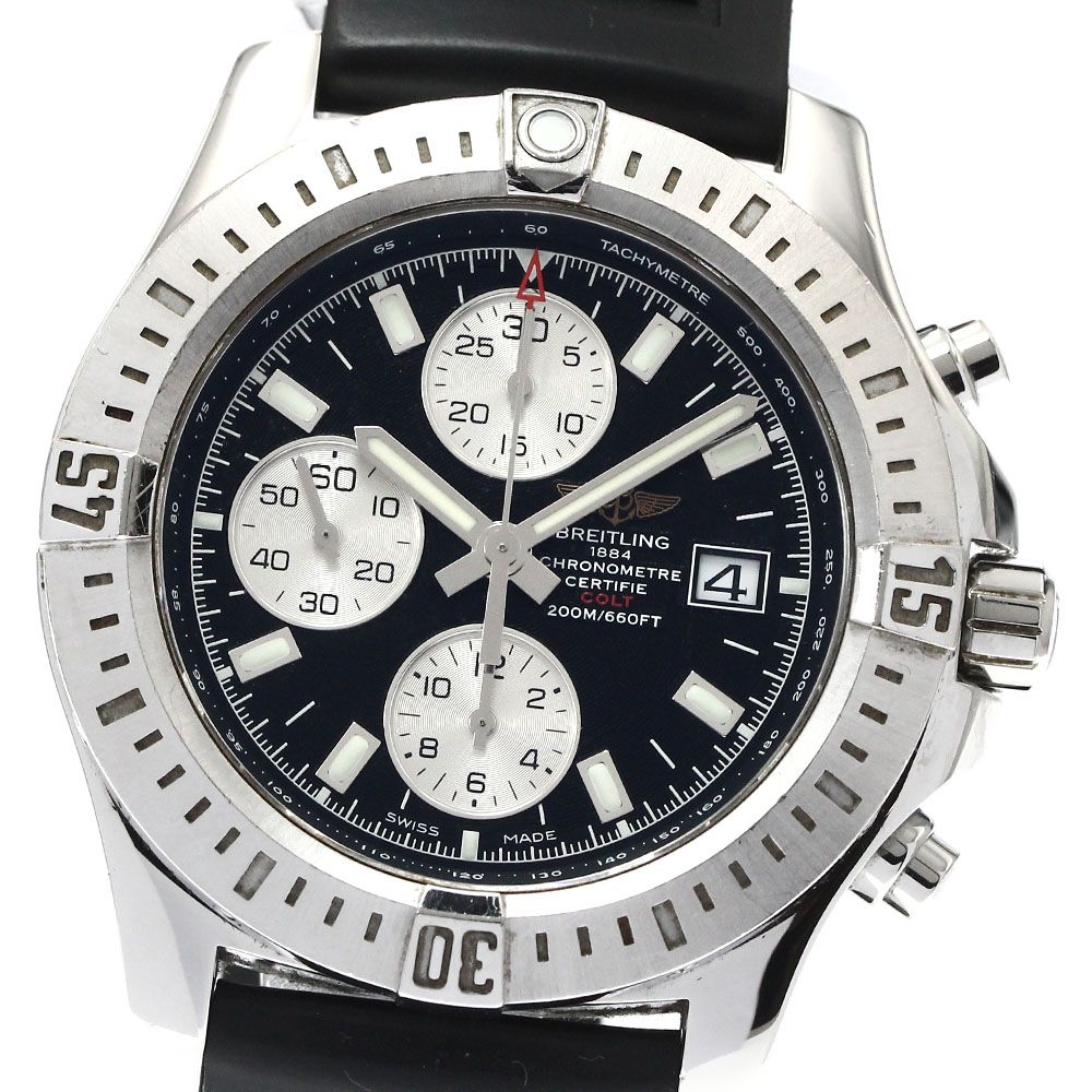 ブライトリング BREITLING A13388 コルト デイト クロノグラフ 自動巻き メンズ箱 保証書付き_882428