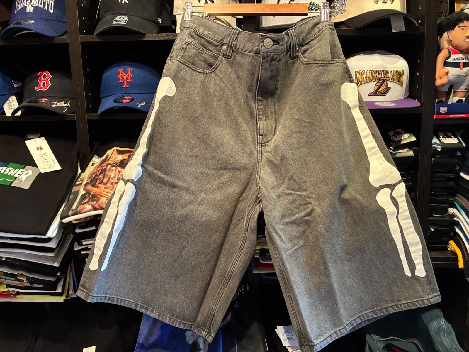 VANSON バンソン BONE DENIM SHORTS Black 34インチ