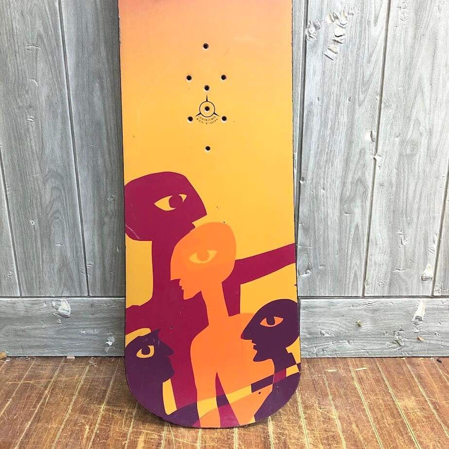 ss6905 【中古】札幌市内・札幌近郊 引取限定 バートン スノーボード 板のみ 148cm 赤系 BURTON E deck WOOD CORE  スノボ ボード オレンジ Eデッキ ヴィンテージ アルペンボード？ スノーボード 中古 - メルカリ