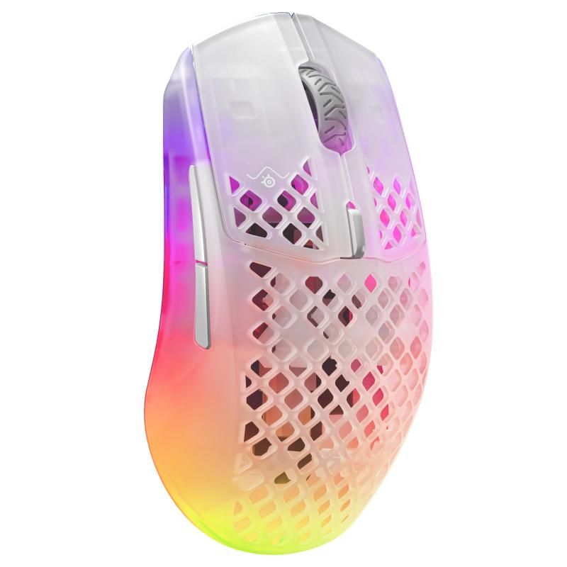 SteelSeries ゲーミングマウス 無線 Aerox 3 Wireless Ghost 超軽量 TRUEMOVE AIRセンサー搭載 Quantum Wireless 2.0テクノロジー IP5