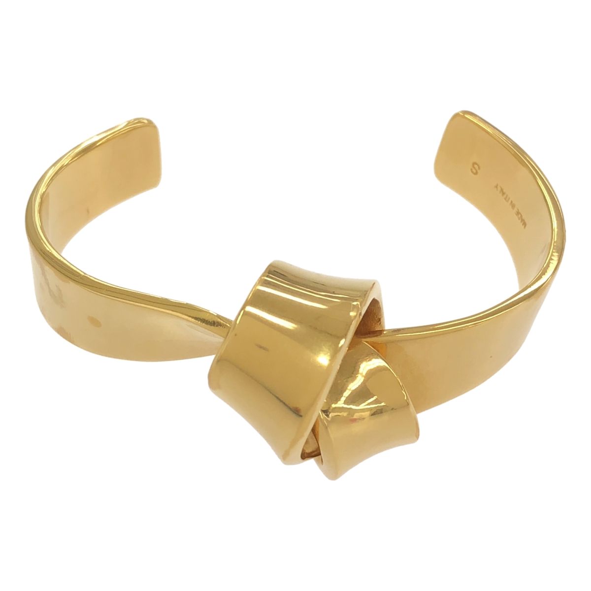 CELINE by Phoebe Philo セリーヌ フィービーファイロ Flat Bracelet Knot ノットフラットバングル ゴールド S