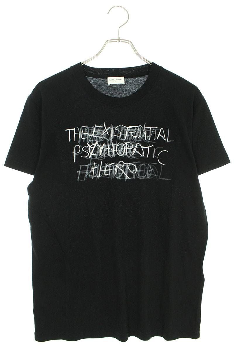 サンローランパリ 440754 YB1AD ExistenceプリントTシャツ メンズ S