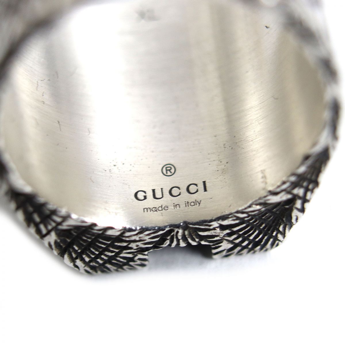 良品◇GUCCI グッチ アルファベット アラベスク M エイジング