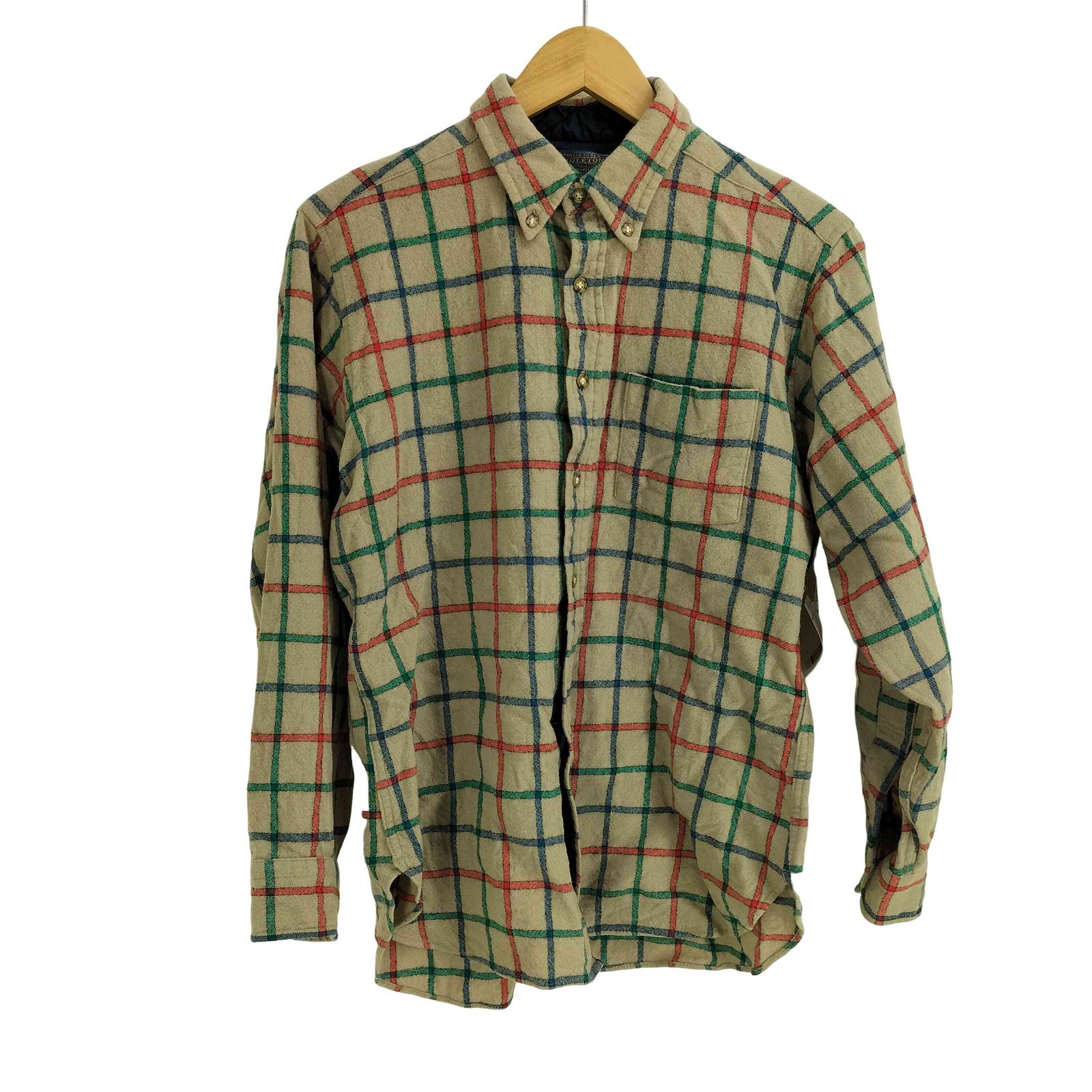☆古着☆70’sペンドルトン　USA製ウールシャツ　ボタンダウン　L ペンドルトン PENDLETON 70S USA製 ウール ボタンダウン