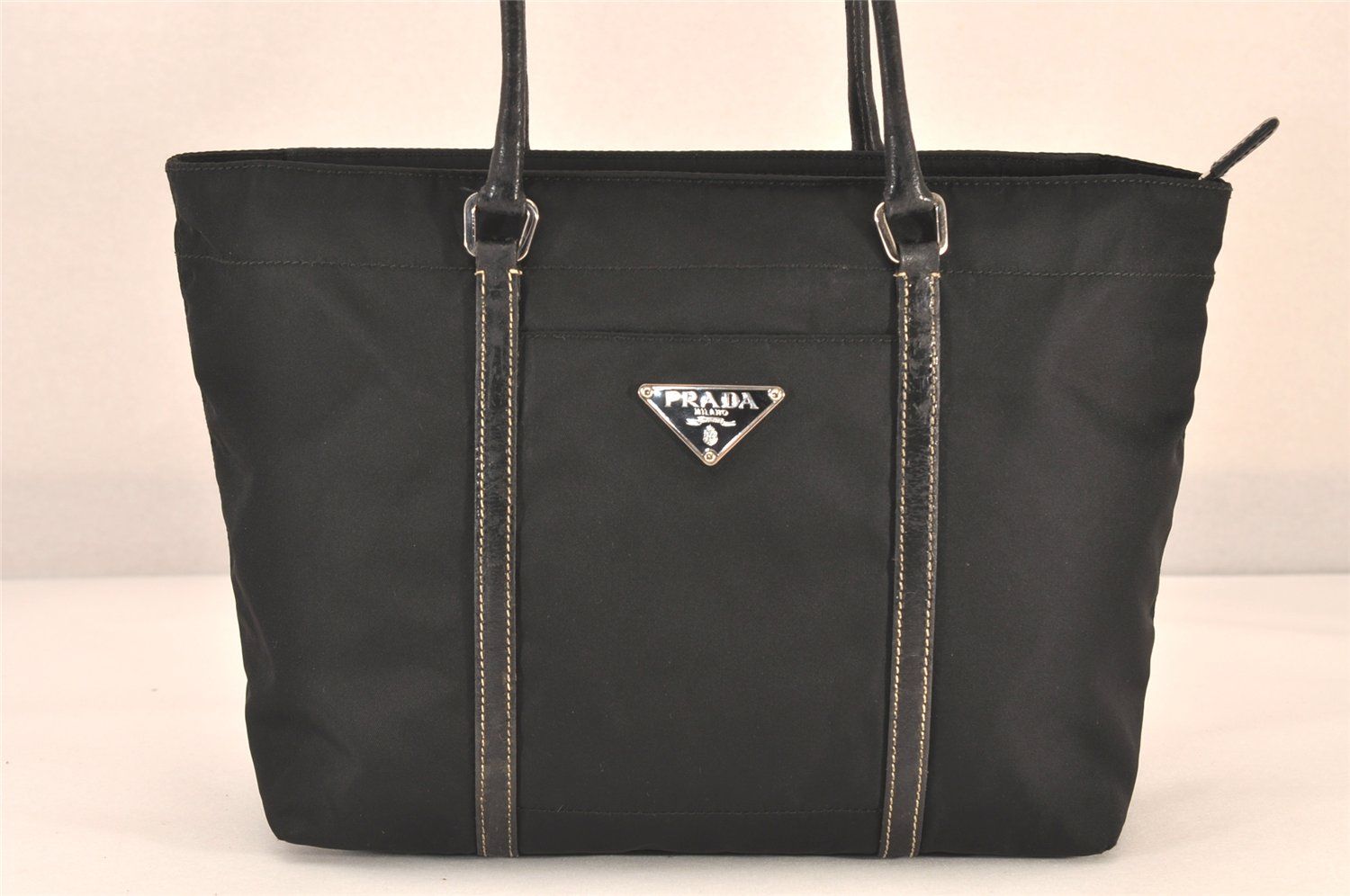 PRADA 2WAY ショルダーバッグ トートバッグ ロゴ ジャガード レザー ベージュ系 BN1453 PRADA プラダ 2way バック PRADA プラダ 2WAYバッグ トートバッグ