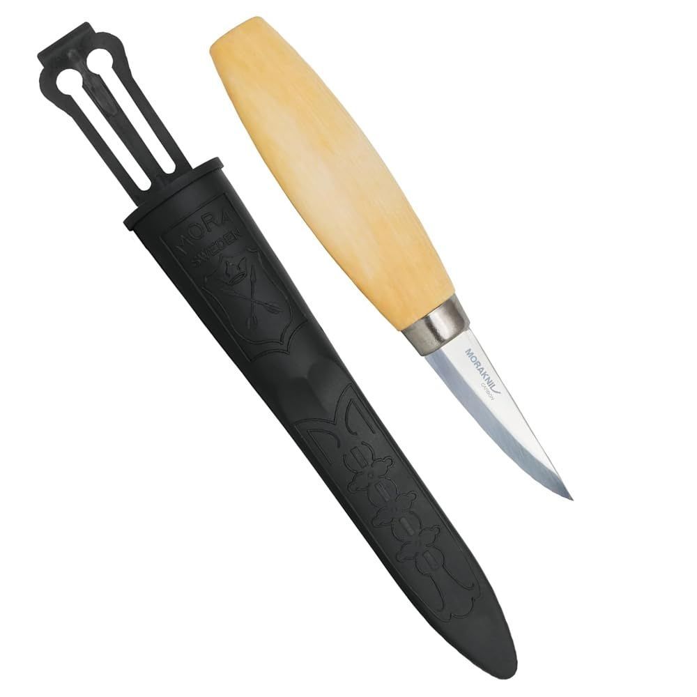 新品 モーラナイフ (Morakniv) ウッドカービング 120 カーボン 木工ナイフ 工作ナイフ