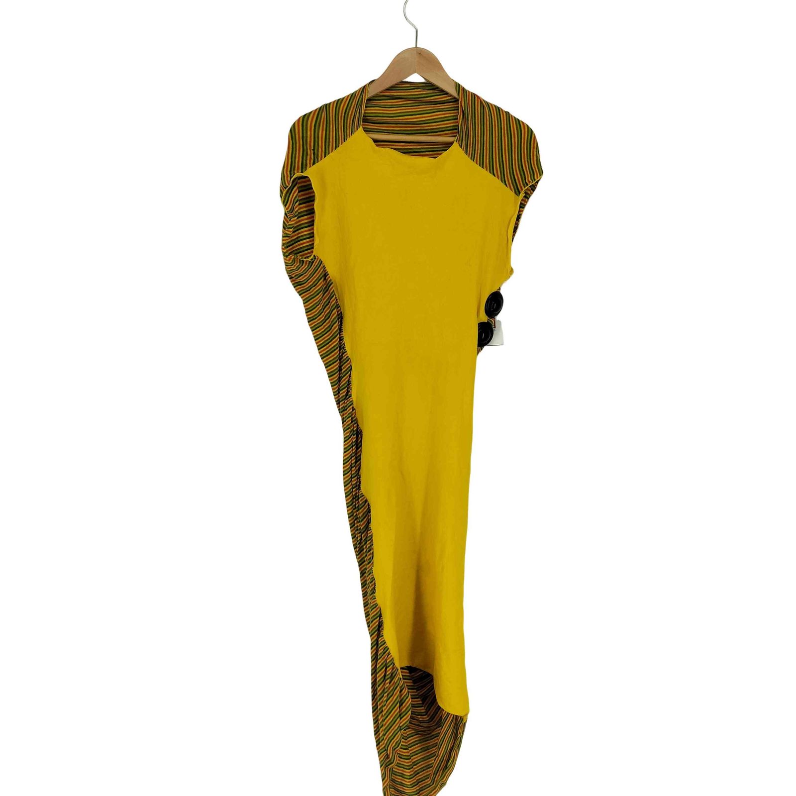 イッセイミヤケ ISSEY MIYAKE 90S APOC ボーダー切替シャーリング加工 ストレッチマキシワンピース レディース 表記無