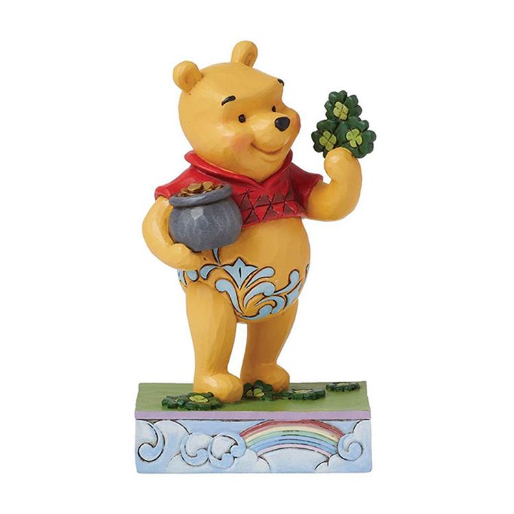 正規店仕入れの プーさん ディズニー フィギュア クローバーズ enesco 約12cm 工芸品