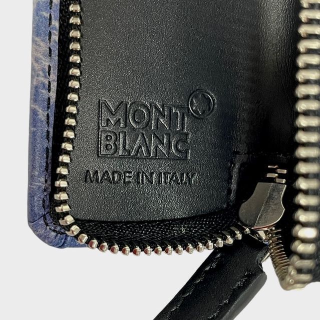 未使用 新古品 MONTBLANC モンブラン ラウンドジップ ペンケース  