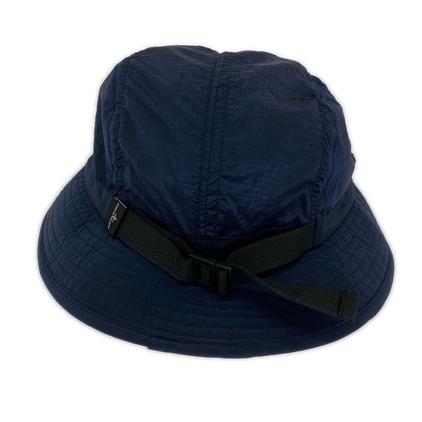 STONE ISLAND ハット ネイビー L 国内正規品 STONE バケットハット