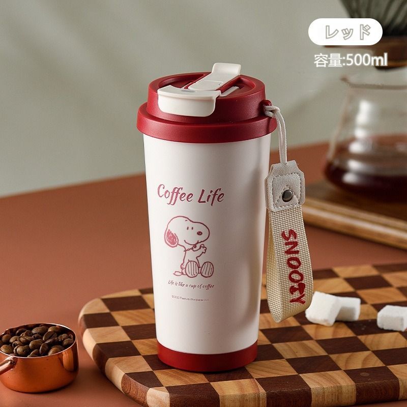 スヌーピー水筒 魔法瓶 スヌーピー コーヒーカップ 真空断熱 大容量 直
